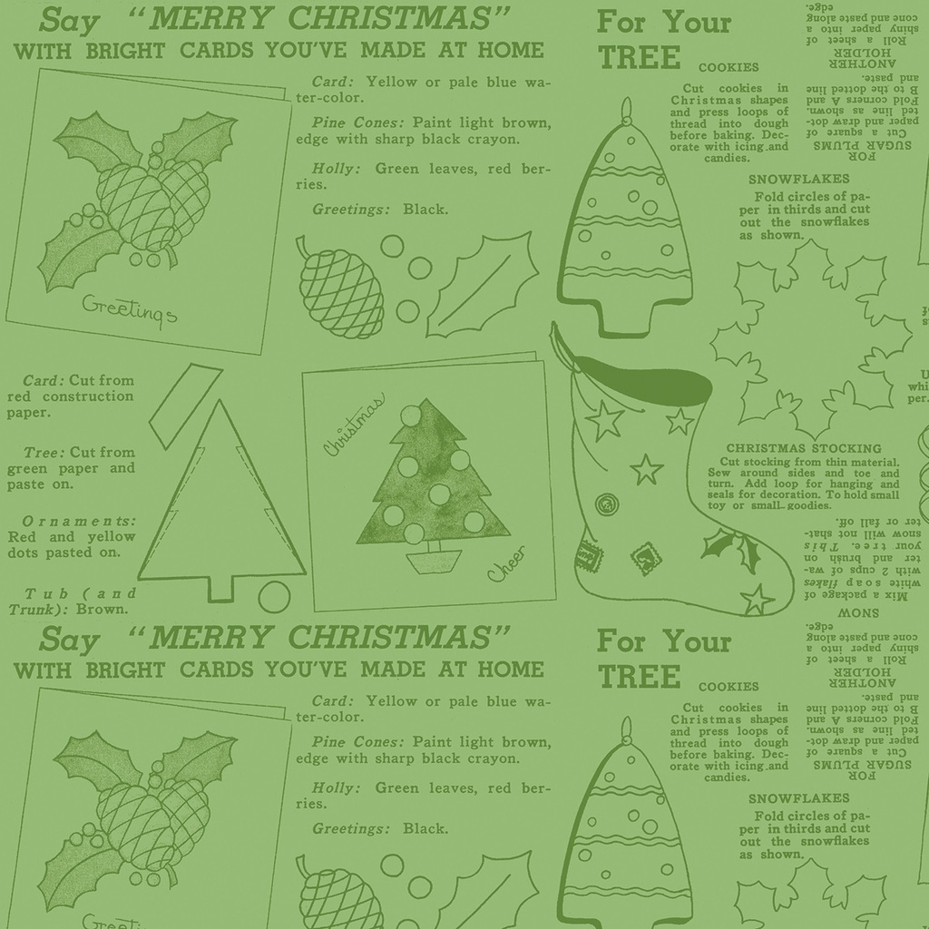 Classic Christmas Handmade C16290R Green