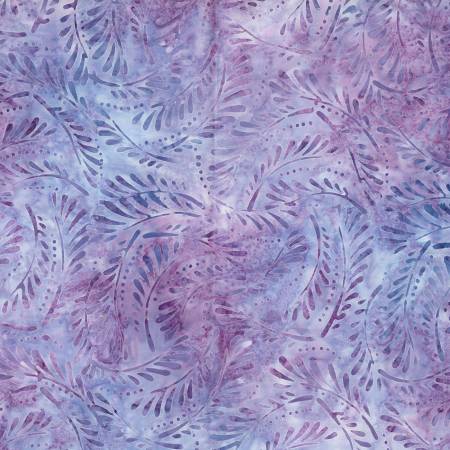 Mystic Vineyard Light Purple Ferns Batik