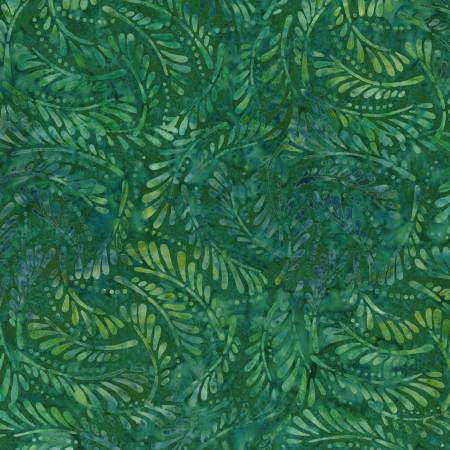 Mystic Vineyard Green Ferns Batik