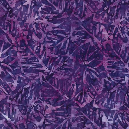 Mystic Vineyard Purple Banana Leaf Batik