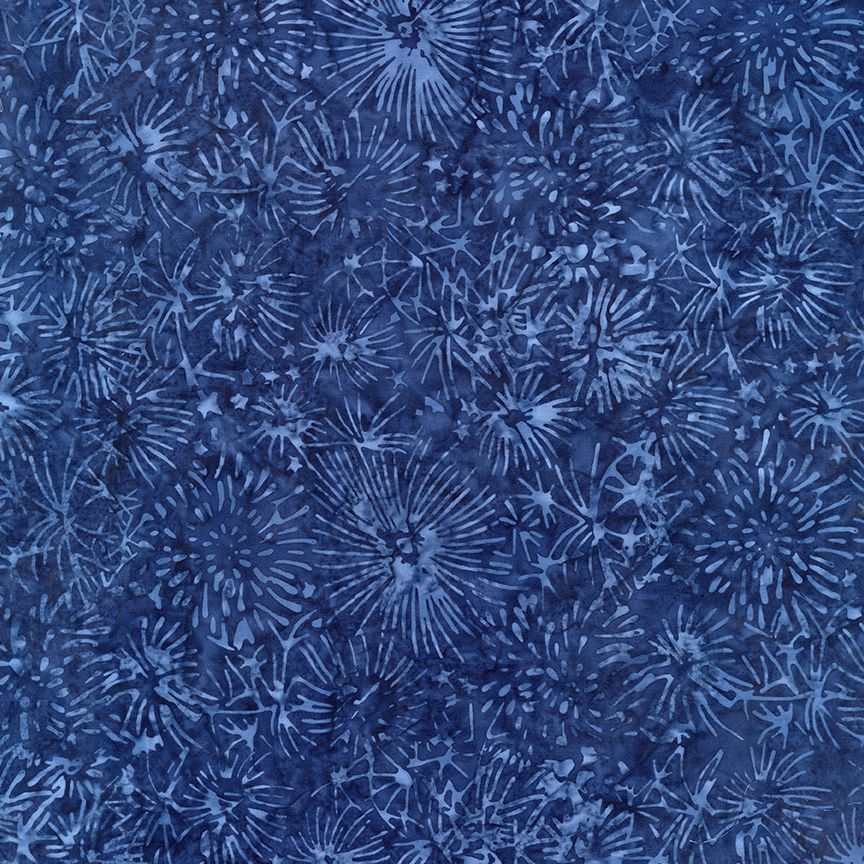 Tonga Batik Fireworks B7837 Denim
