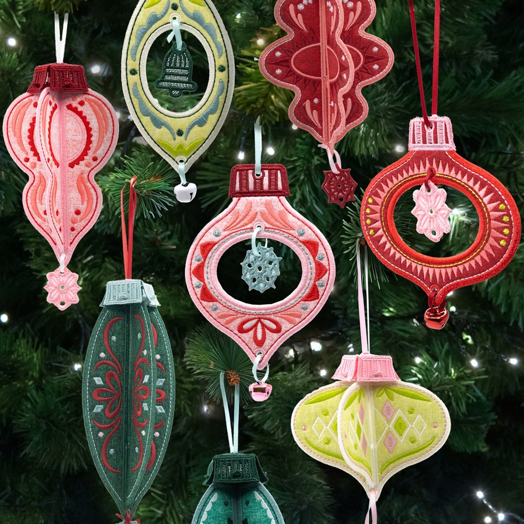 OESD Christmas Cheer Ornaments USB