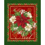 Christmas Blooms DDC12350 Multi panel