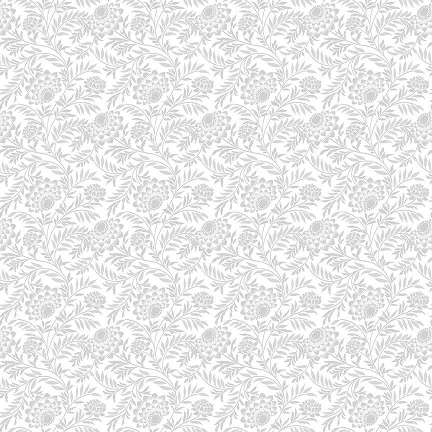 Elegant Floral C2357 White