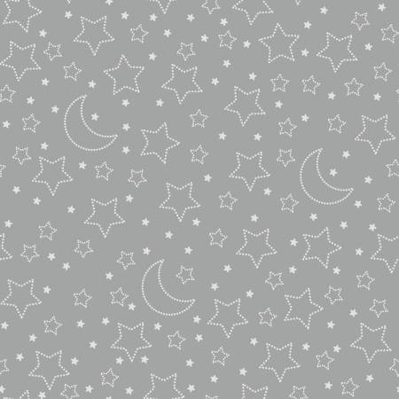 Moonlit Deams Star and Moons 8030S 95 Grey