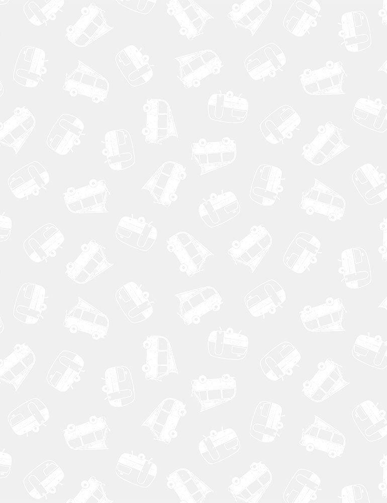 Campers P1624 White on White