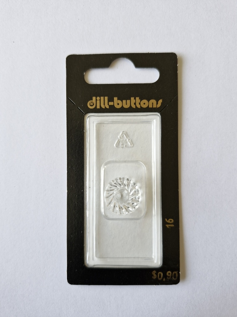 9/16" Polyamid button transparent