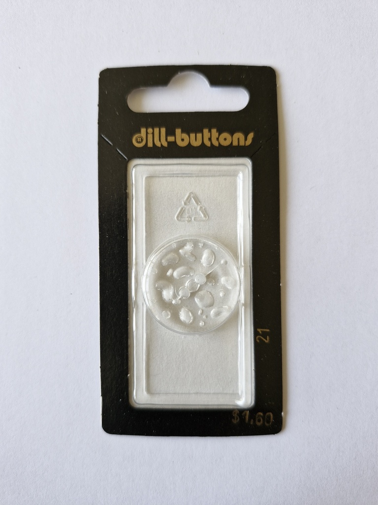7/8" Polyamid button transparent