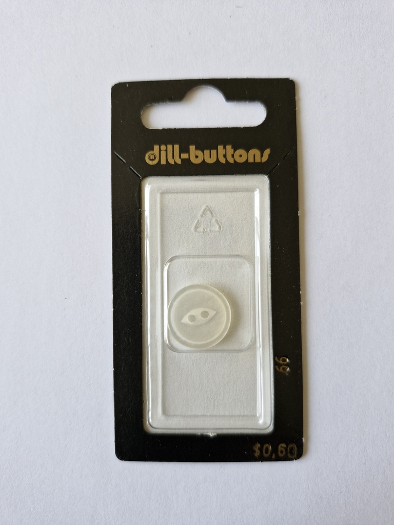 5/8" Polyester button white