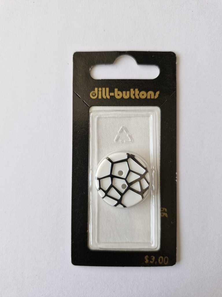 7/8" polyamide button white