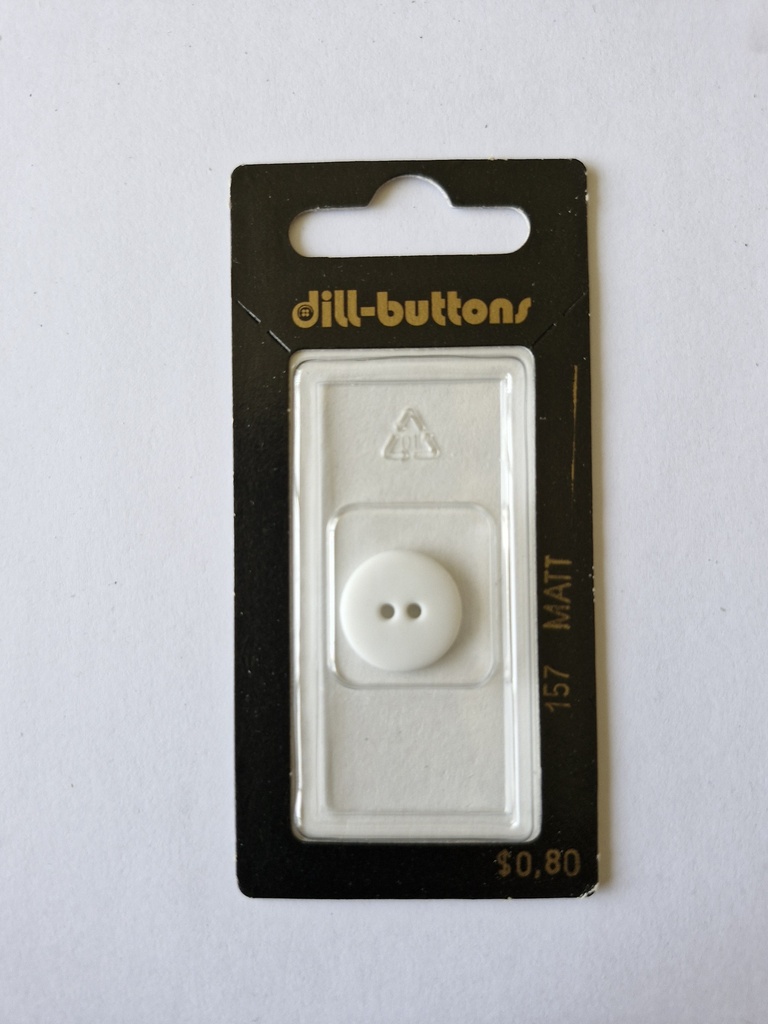 5/8" Polyamid button optical white