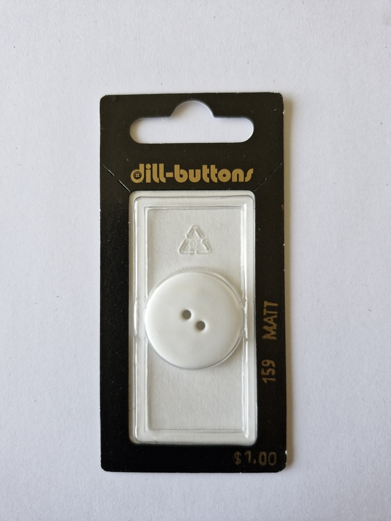 7/8" Polyamid button optical white