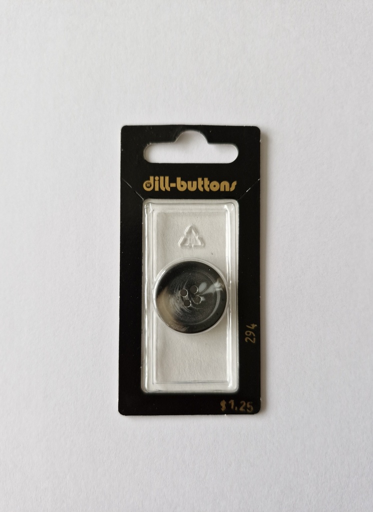 7/8" Polyester button grey