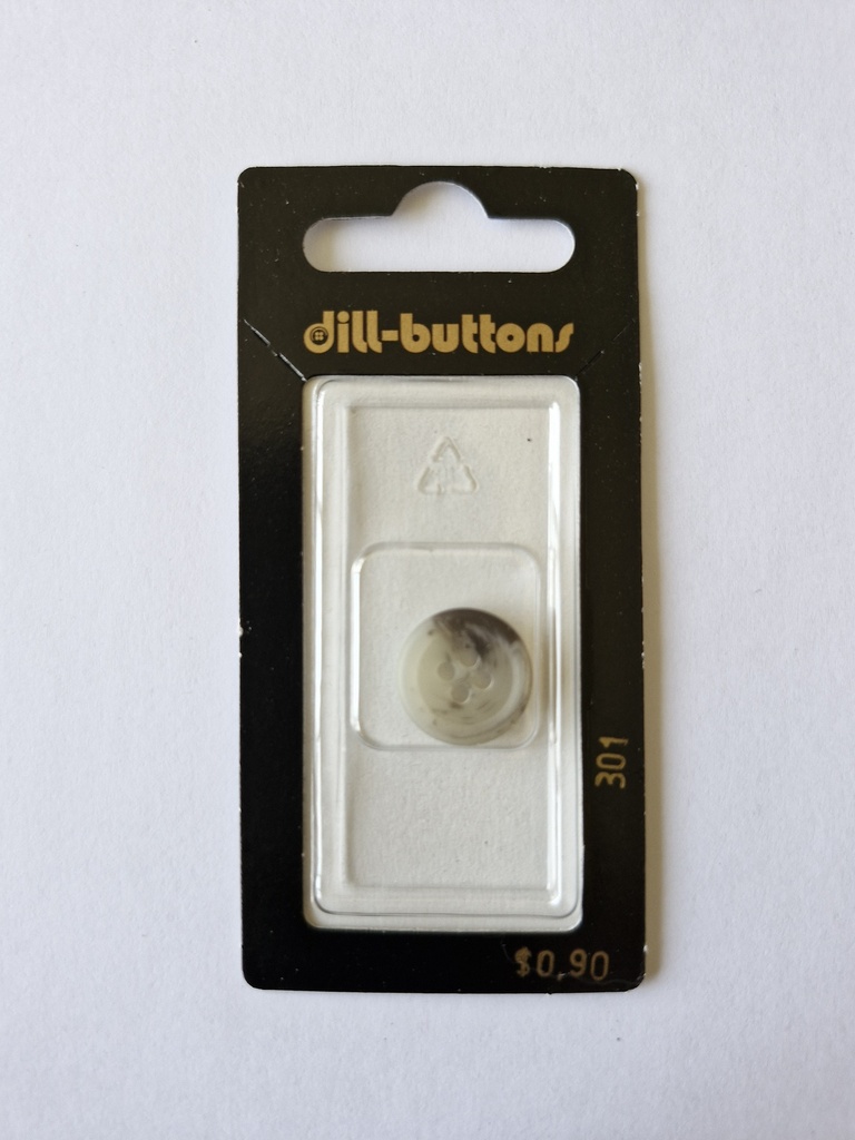 5/8" Polyester button grey