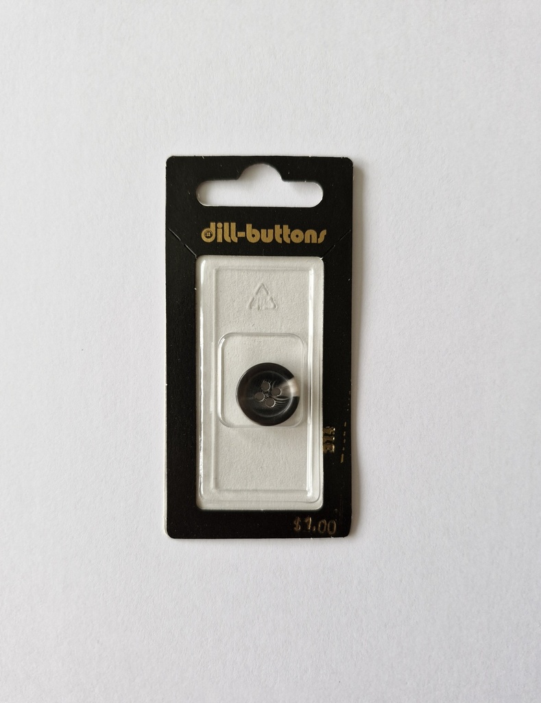 5/8" Polyester button black