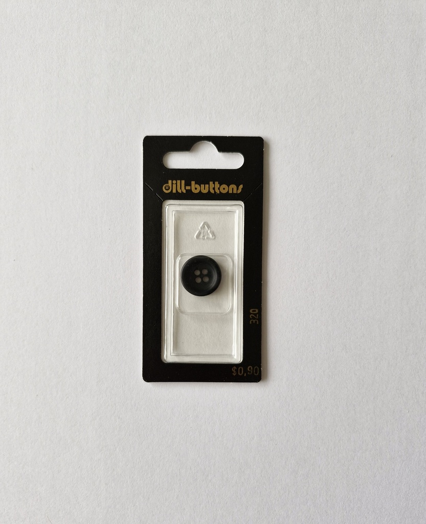 5/8" Polyester button black