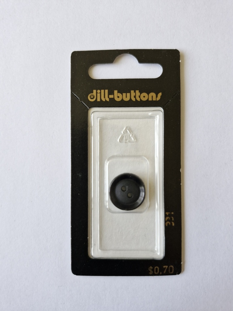 5/8" Polyamid button black