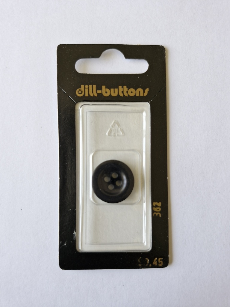 11/16" Polyamid button black