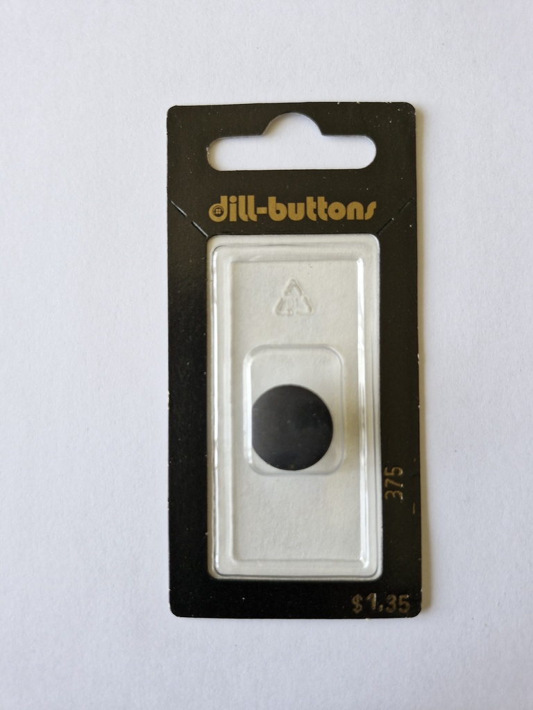 5/8" Polyamid button black
