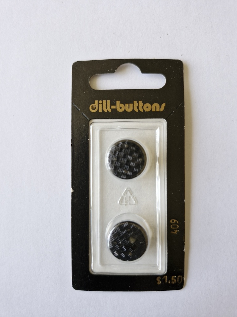 5/8" Polyamid button black