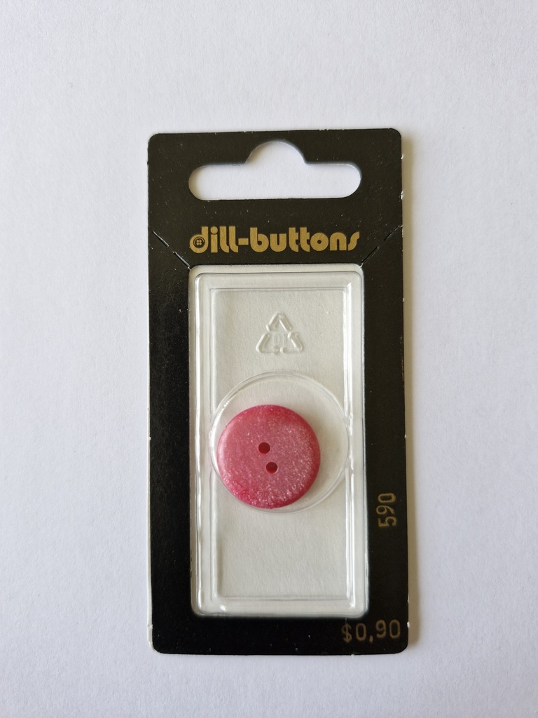 11/16" Polyester button rose