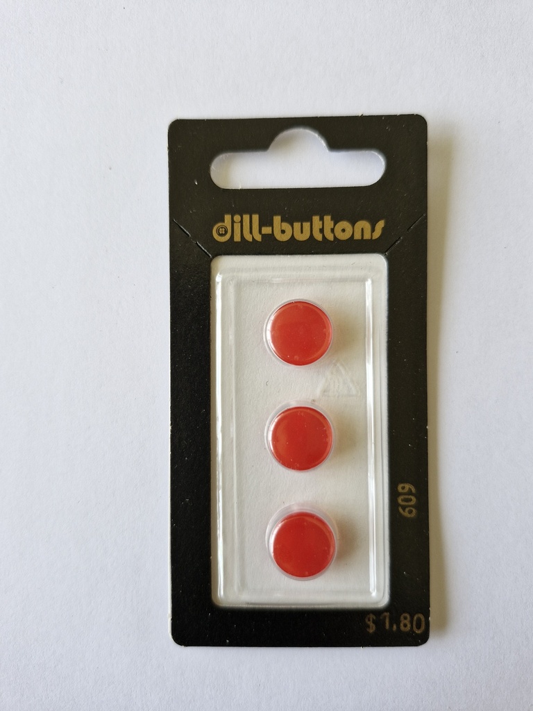 7/16" Polyester button red