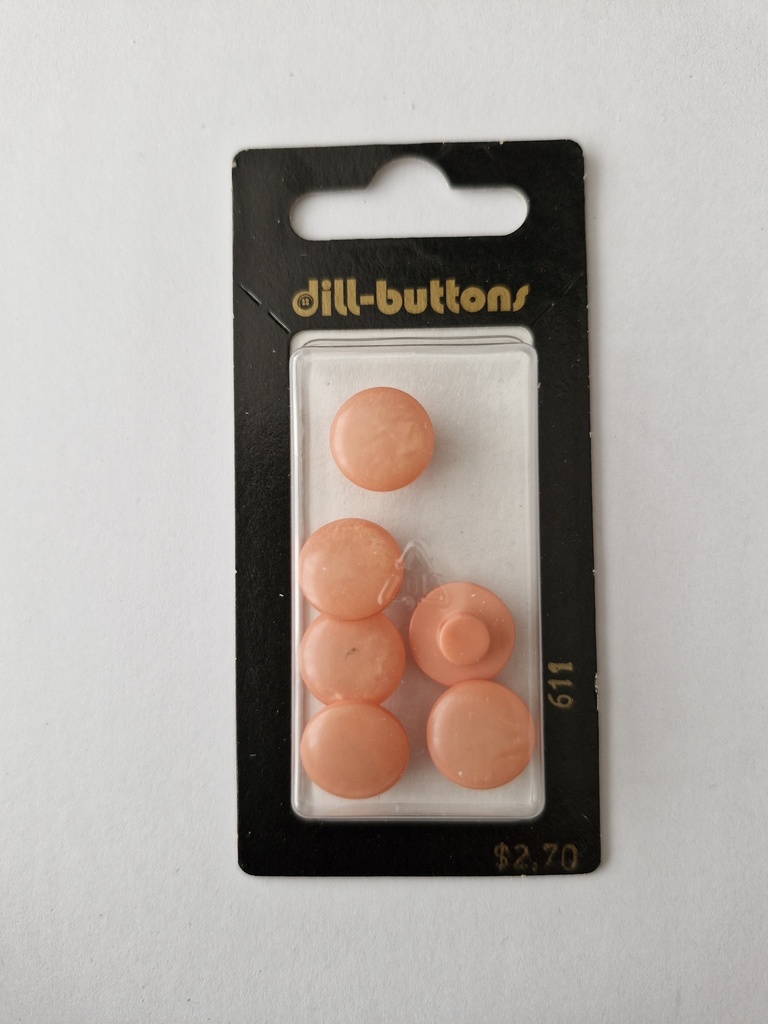1/2" polyester button pink