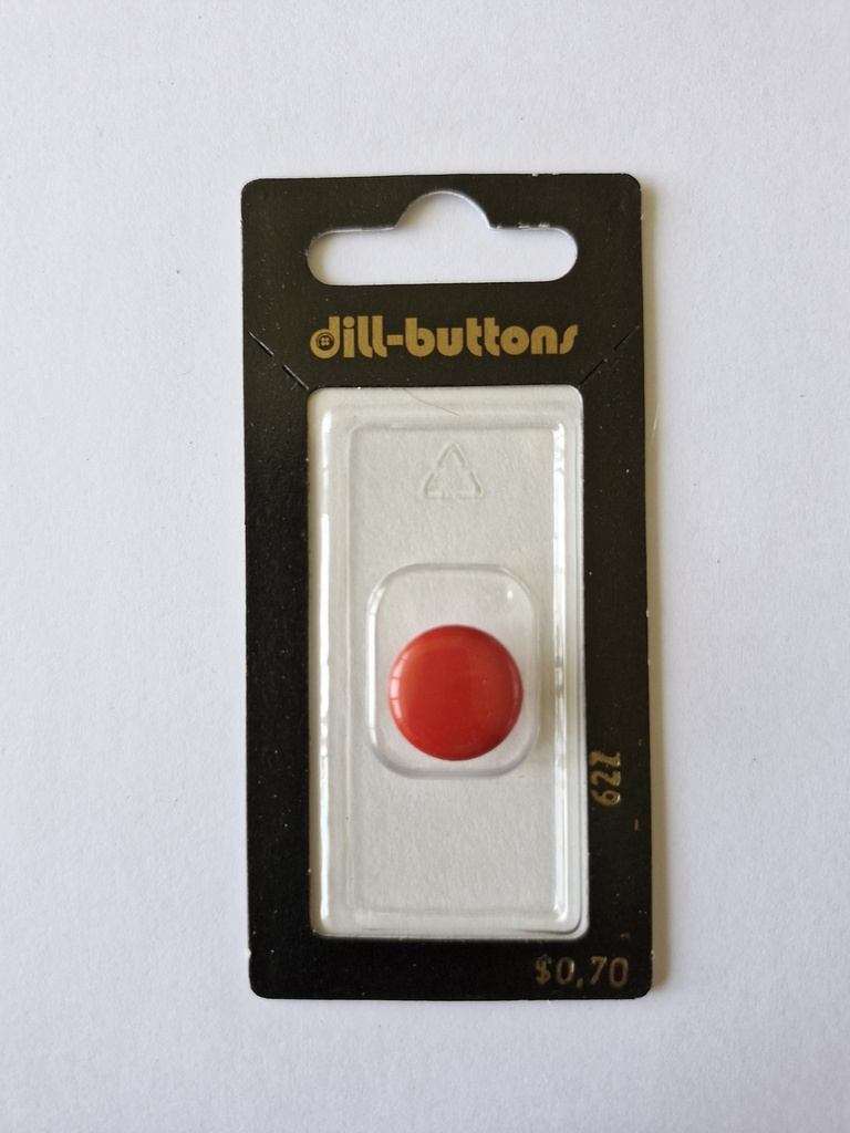 5/8" Polyamid button red