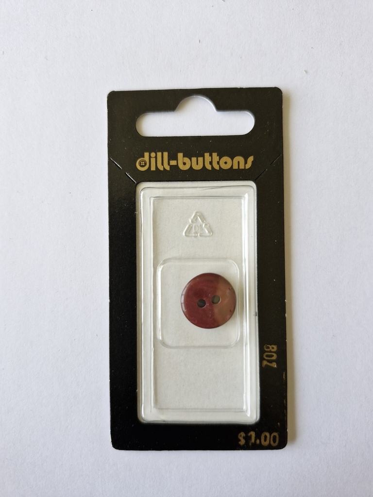 9/16" Polyester button bordeaux
