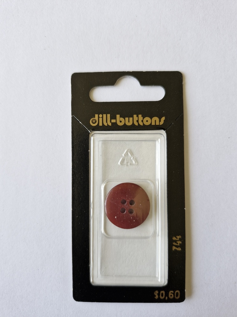 1-1/16" Polyester button bordeaux