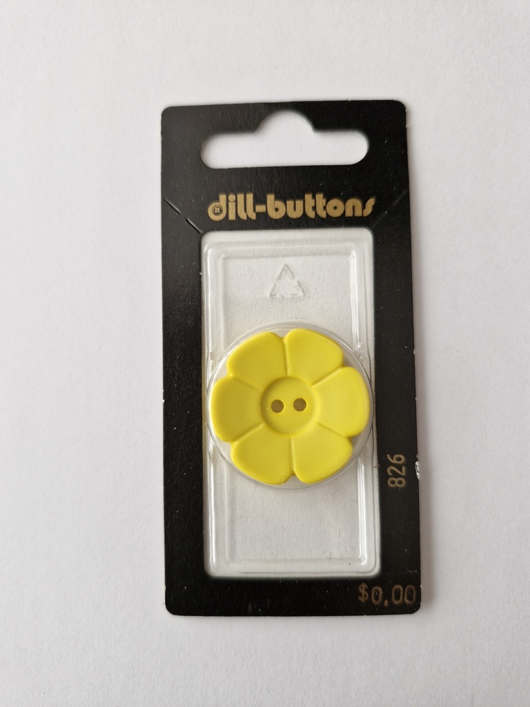 1-1/8" polyamide fashion button yellow
