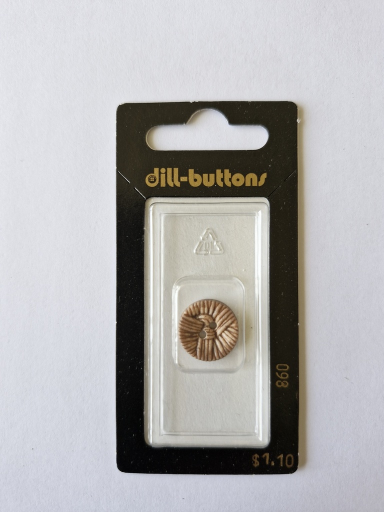 5/8" Polyamid button brown