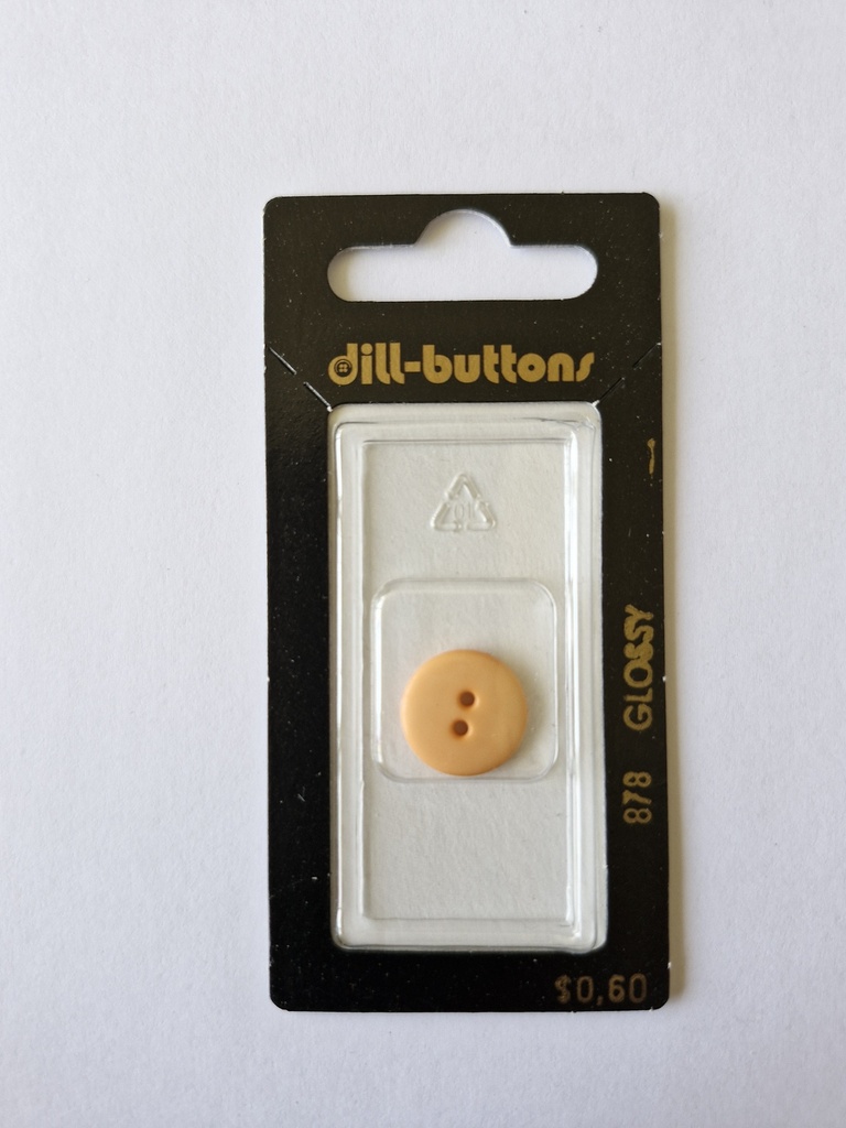 9/16" Polyamid button orange