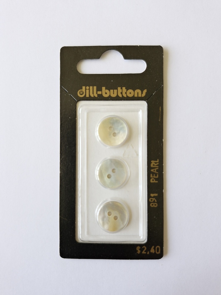 1/2" mother of pearl white