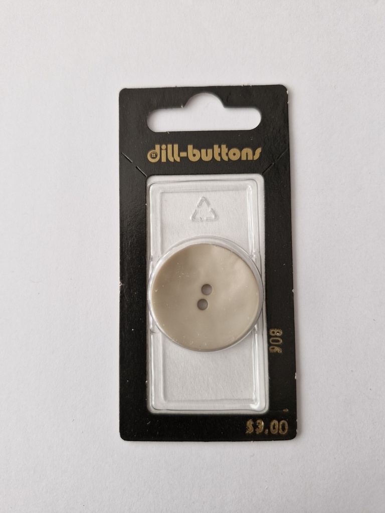 1-1/8" polyamide fashion button beige