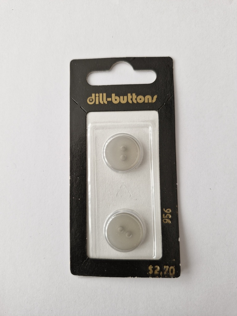 9/16" polyester button grey