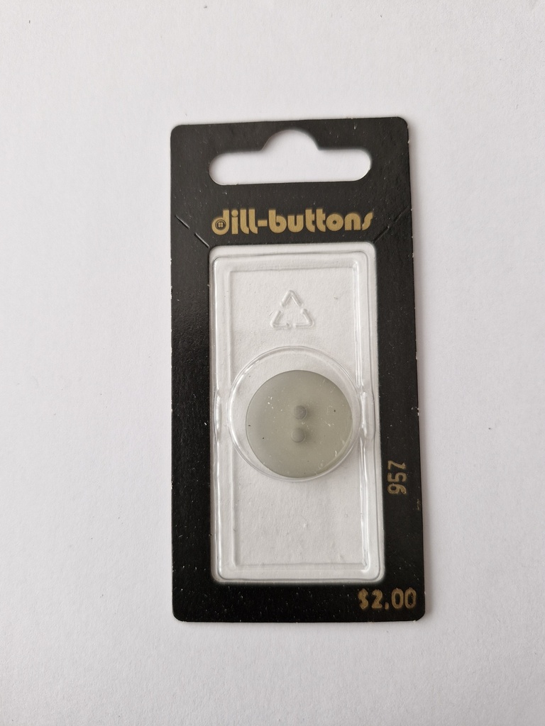 3/4" polyester button grey