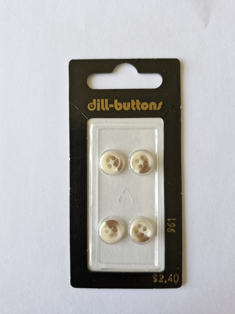 3/8" Polyester button beige
