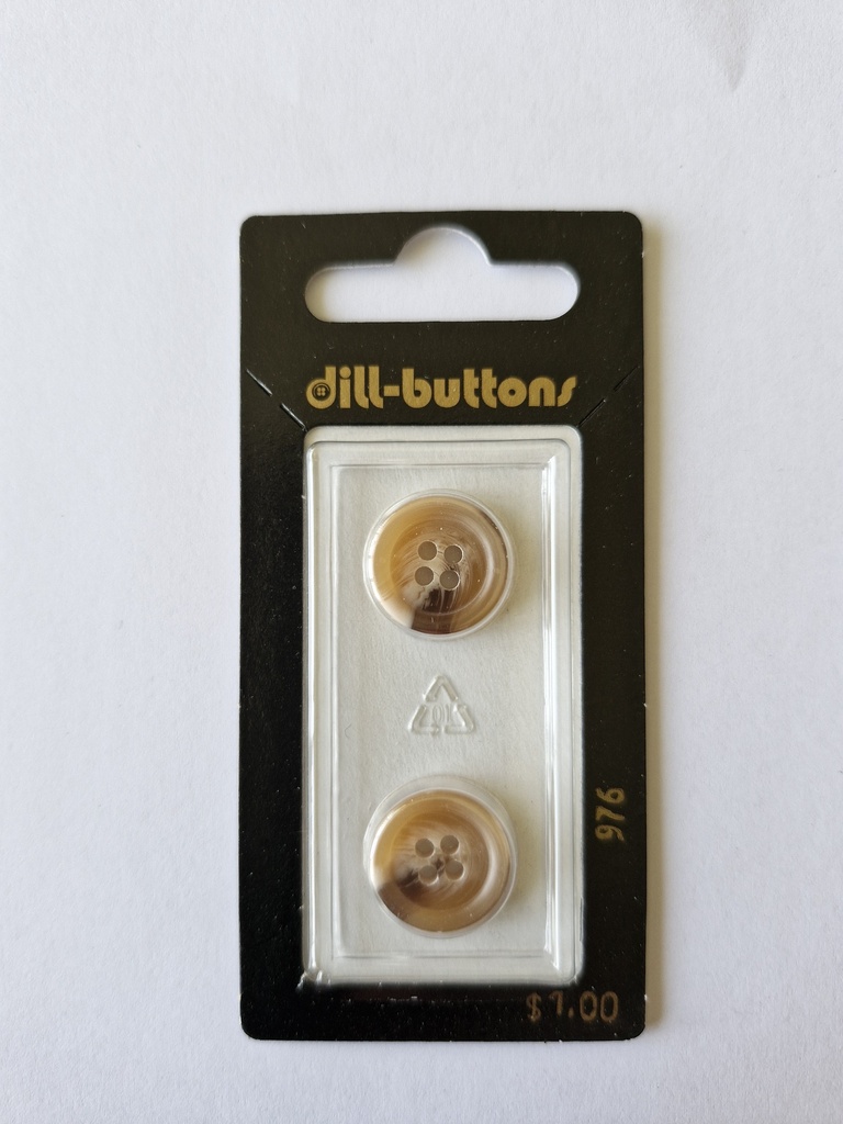5/8" Polyester button beige
