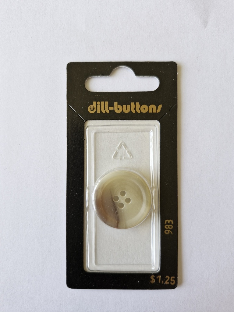 7/8" Polyester button beige