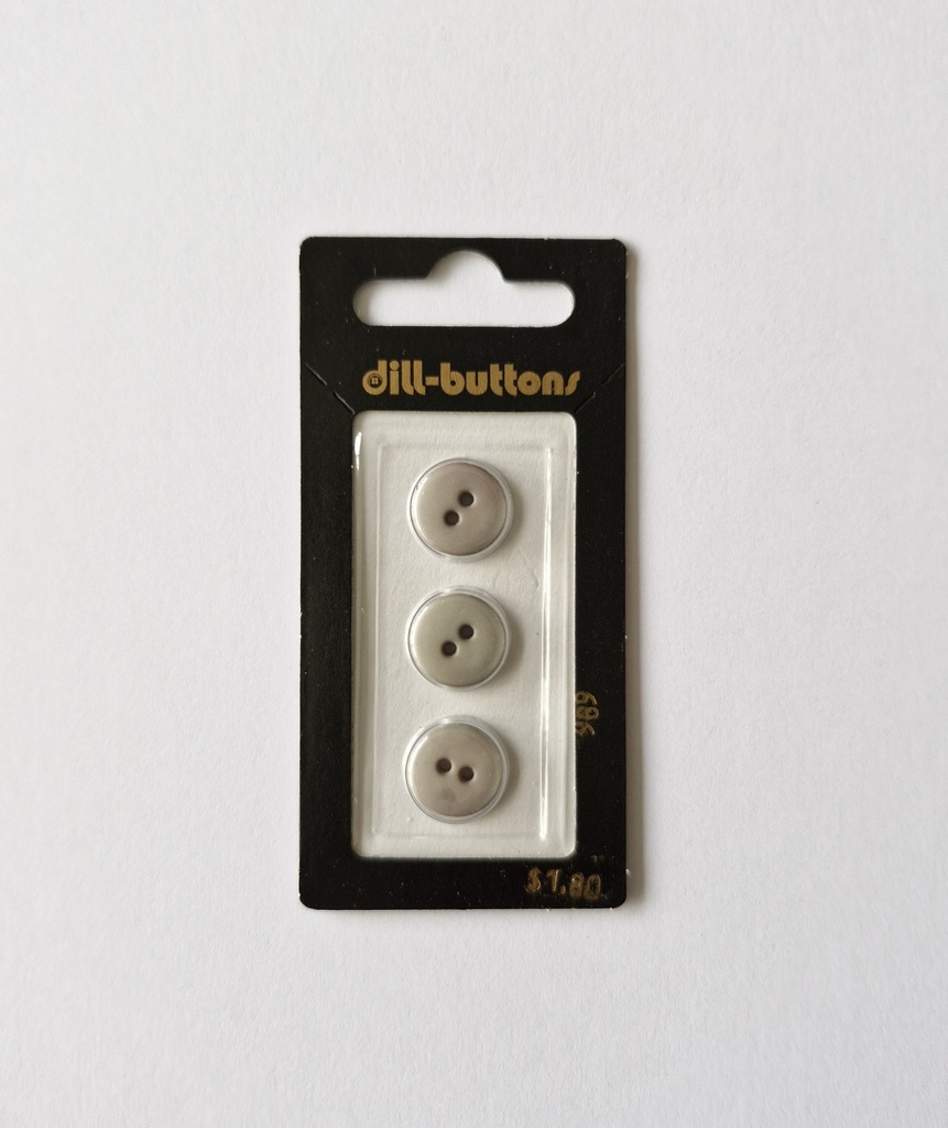 1/2" Polyamid button beige