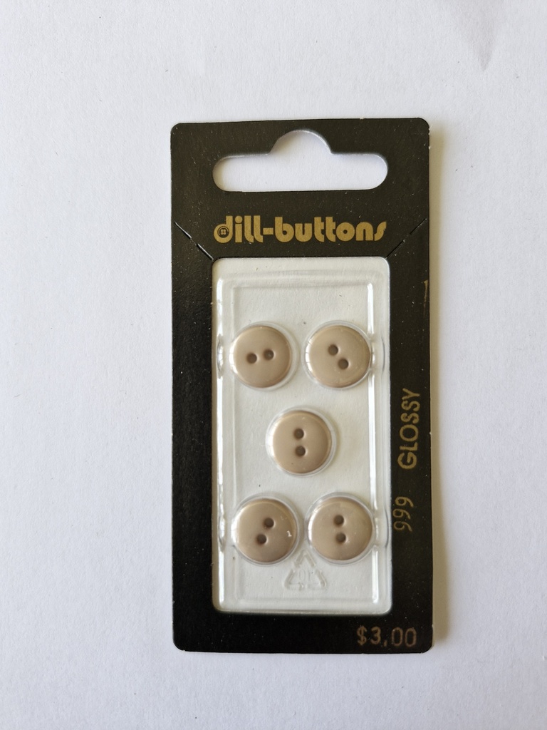 7/16" Polyamid button beige