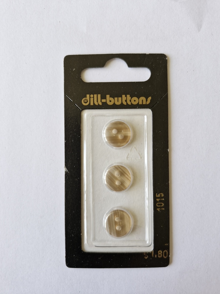 7/16" Polyester button beige