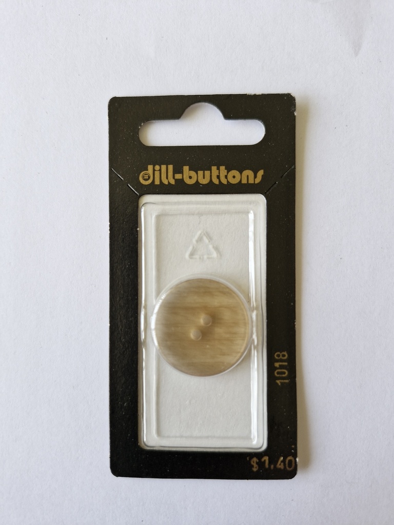 7/8" Polyester button beige