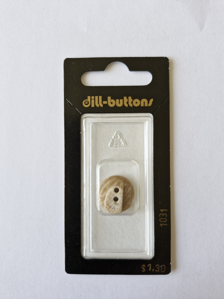 5/8" Polyester button beige