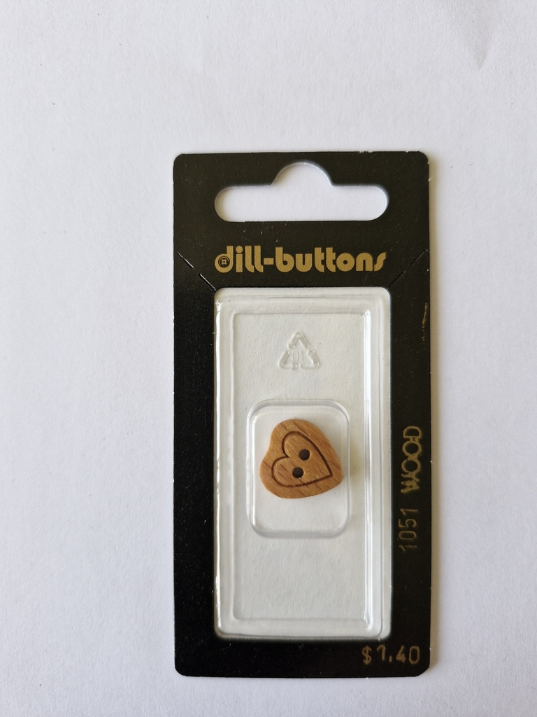 5/8" Wood-button brown