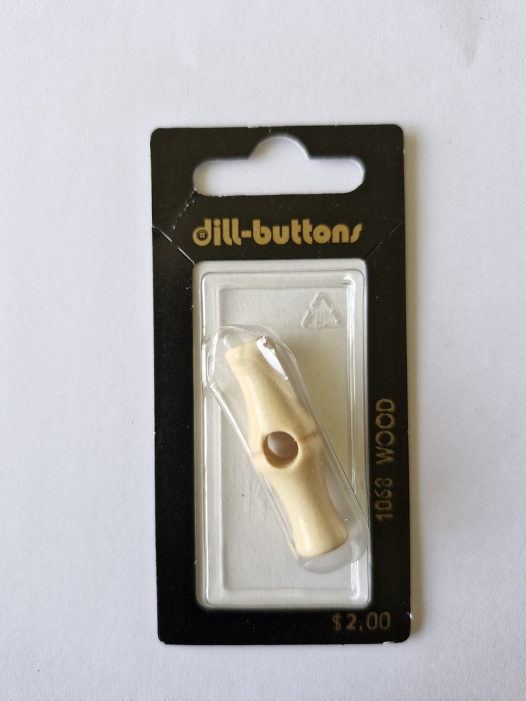 1-7/16" Wood-button brown