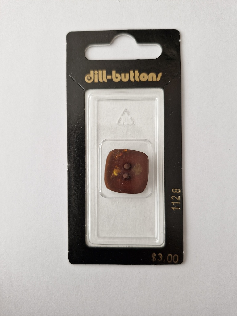 1-3/16" polyester button brown