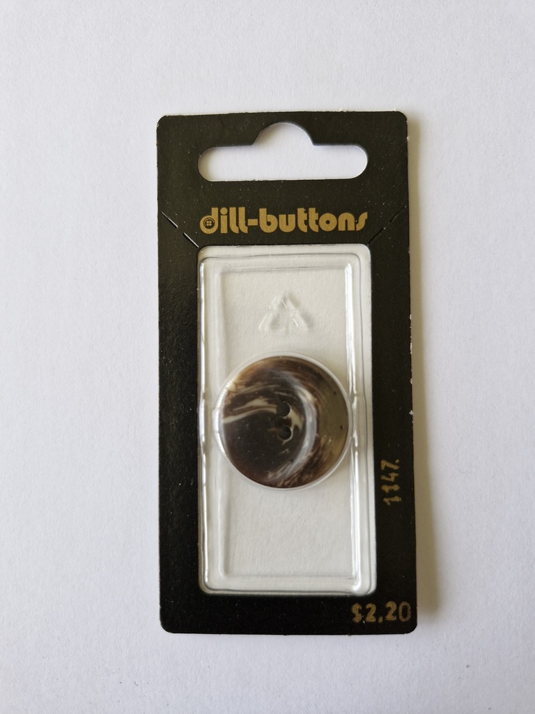 7/8" Polyester button brown