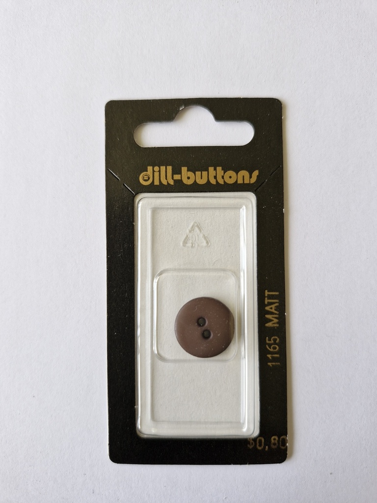 5/8" Polyamid button brown